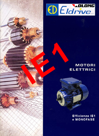 Motori elettrici asincroni monofase e trifase in classe di efficienza IE1 - Eldrive s.r.l.